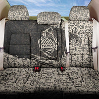 Fenrir Back Car Seat Cover with Norse Symbols and Howling Wolf Viking Mythology Tribute - Wonder Print Shop