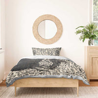 Fenrir Bedding Set with Norse Symbols and Howling Wolf Viking Mythology Tribute - Wonder Print Shop