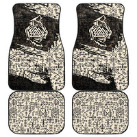Fenrir Car Mats with Norse Symbols and Howling Wolf Viking Mythology Tribute - Wonder Print Shop