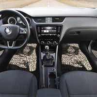 Fenrir Car Mats with Norse Symbols and Howling Wolf Viking Mythology Tribute - Wonder Print Shop