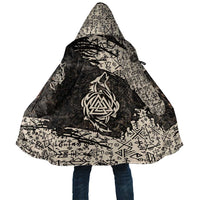 Fenrir Cloak with Norse Symbols and Howling Wolf Viking Mythology Tribute - Wonder Print Shop