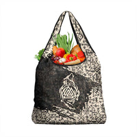Fenrir Grocery Bag with Norse Symbols and Howling Wolf Viking Mythology Tribute - Wonder Print Shop
