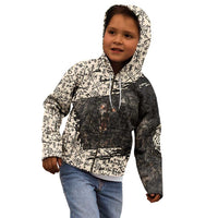 Fenrir Kid Hoodie with Norse Symbols and Howling Wolf Viking Mythology Tribute - Wonder Print Shop