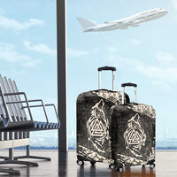 Fenrir Luggage Cover with Norse Symbols and Howling Wolf Viking Mythology Tribute - Wonder Print Shop