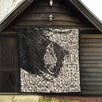 Fenrir Quilt with Norse Symbols and Howling Wolf Viking Mythology Tribute - Wonder Print Shop