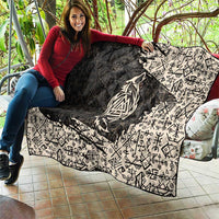 Fenrir Quilt with Norse Symbols and Howling Wolf Viking Mythology Tribute - Wonder Print Shop