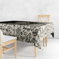Fenrir Tablecloth with Norse Symbols and Howling Wolf Viking Mythology Tribute - Wonder Print Shop