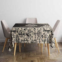 Fenrir Tablecloth with Norse Symbols and Howling Wolf Viking Mythology Tribute - Wonder Print Shop