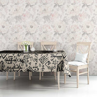Fenrir Tablecloth with Norse Symbols and Howling Wolf Viking Mythology Tribute - Wonder Print Shop