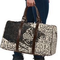 Fenrir Travel Bag with Norse Symbols and Howling Wolf Viking Mythology Tribute - Wonder Print Shop