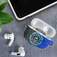 Viking Skull AirPods Case with Horned Helmet and Swords Nordic Warrior Tribute - Wonder Print Shop