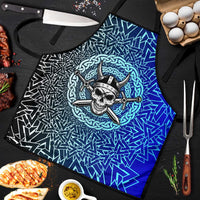 Viking Skull Apron with Horned Helmet and Swords Nordic Warrior Tribute - Wonder Print Shop