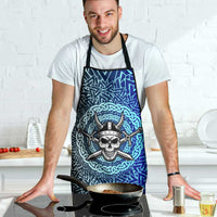 Viking Skull Apron with Horned Helmet and Swords Nordic Warrior Tribute - Wonder Print Shop