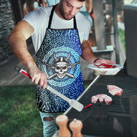 Viking Skull Apron with Horned Helmet and Swords Nordic Warrior Tribute - Wonder Print Shop
