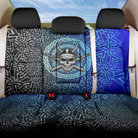 Viking Skull Back Car Seat Cover with Horned Helmet and Swords Nordic Warrior Tribute - Wonder Print Shop