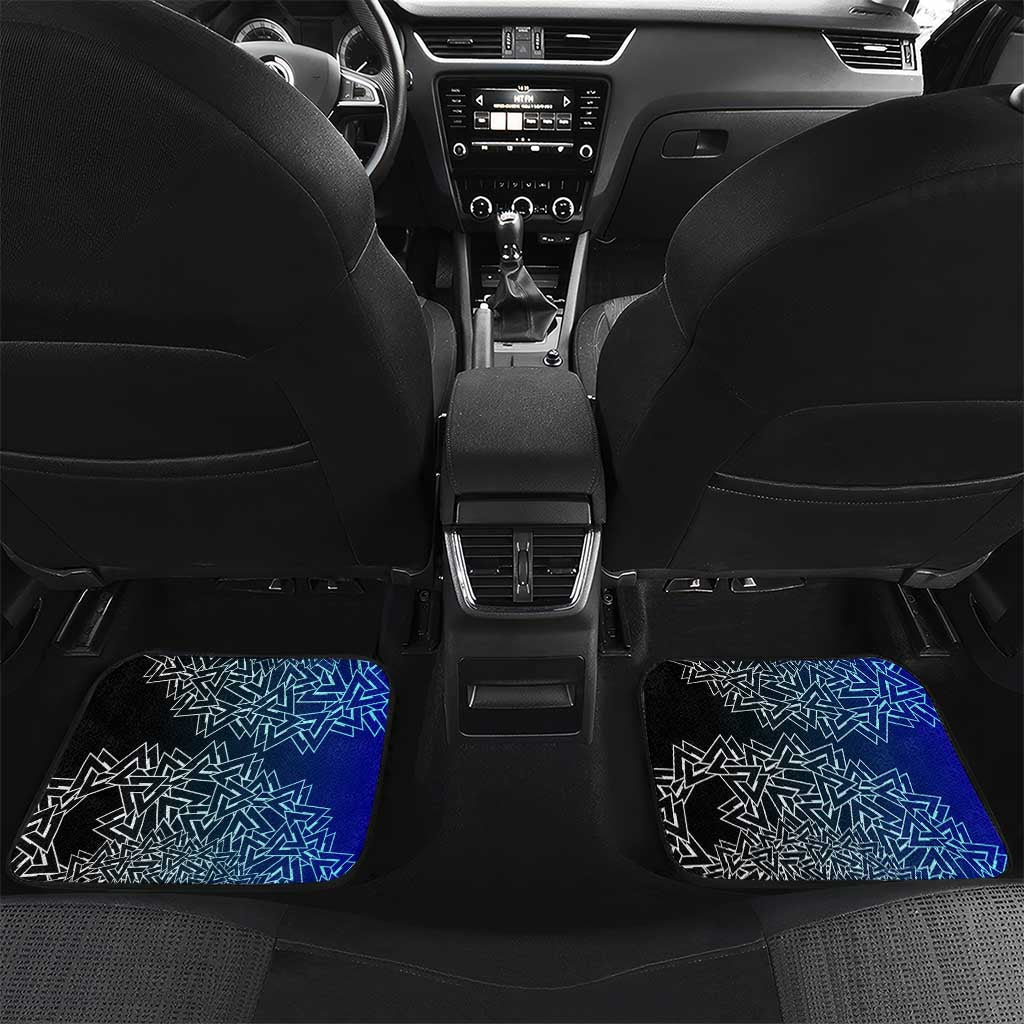 Viking Skull Car Mats with Horned Helmet and Swords Nordic Warrior Tribute - Wonder Print Shop