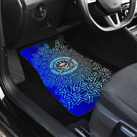 Viking Skull Car Mats with Horned Helmet and Swords Nordic Warrior Tribute - Wonder Print Shop