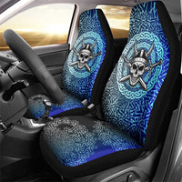 Viking Skull Car Seat Cover with Horned Helmet and Swords Nordic Warrior Tribute - Wonder Print Shop