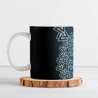 Viking Skull Ceramic Mug with Horned Helmet and Swords Nordic Warrior Tribute - Wonder Print Shop