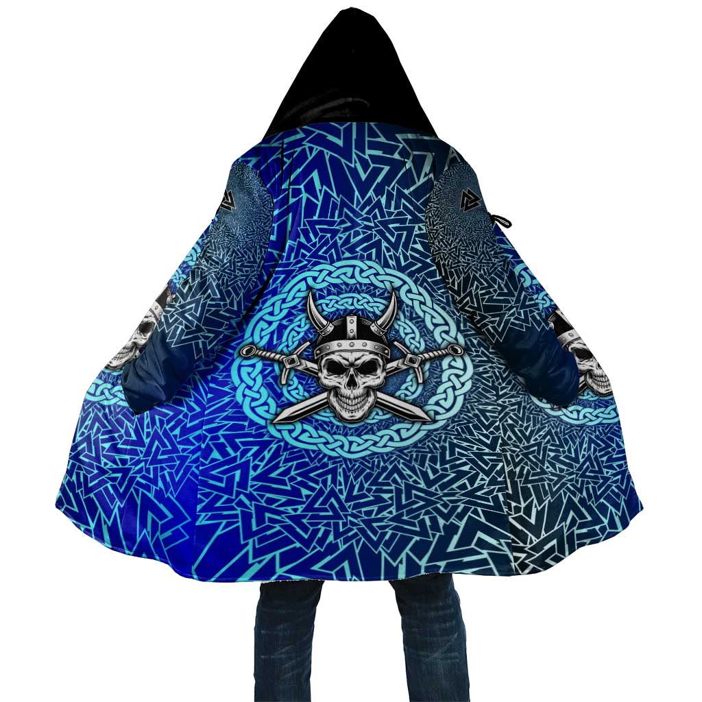 Viking Skull Cloak with Horned Helmet and Swords Nordic Warrior Tribute - Wonder Print Shop