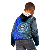 Viking Skull Kid Hoodie with Horned Helmet and Swords Nordic Warrior Tribute - Wonder Print Shop