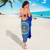 Viking Skull Sarong with Horned Helmet and Swords Nordic Warrior Tribute - Wonder Print Shop