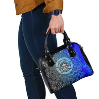 Viking Skull Shoulder Handbag with Horned Helmet and Swords Nordic Warrior Tribute - Wonder Print Shop