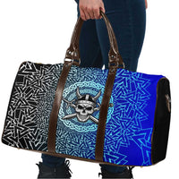 Viking Skull Travel Bag with Horned Helmet and Swords Nordic Warrior Tribute - Wonder Print Shop