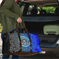 Viking Skull Travel Bag with Horned Helmet and Swords Nordic Warrior Tribute - Wonder Print Shop
