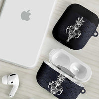 Runic Skull AirPods Case with Nordic Symbols and Knot Pattern Viking Heritage Tribute - Wonder Print Shop