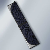 Runic Skull Auto Sun Shade with Nordic Symbols and Knot Pattern Viking Heritage Tribute - Wonder Print Shop