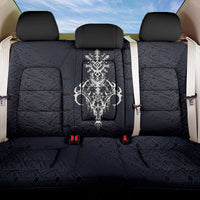 Runic Skull Back Car Seat Cover with Nordic Symbols and Knot Pattern Viking Heritage Tribute - Wonder Print Shop