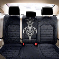 Runic Skull Back Car Seat Cover with Nordic Symbols and Knot Pattern Viking Heritage Tribute - Wonder Print Shop