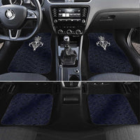 Runic Skull Car Mats with Nordic Symbols and Knot Pattern Viking Heritage Tribute - Wonder Print Shop