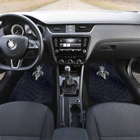 Runic Skull Car Mats with Nordic Symbols and Knot Pattern Viking Heritage Tribute - Wonder Print Shop