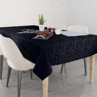 Runic Skull Tablecloth with Nordic Symbols and Knot Pattern Viking Heritage Tribute - Wonder Print Shop