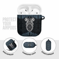 Viking Vegvisir Symbol AirPods Case with Runes and Intricate Knotwork Norse Protection Tribute - Wonder Print Shop