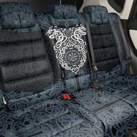 Viking Vegvisir Symbol Back Car Seat Cover with Runes and Intricate Knotwork Norse Protection Tribute - Wonder Print Shop