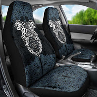 Viking Vegvisir Symbol Car Seat Cover with Runes and Intricate Knotwork Norse Protection Tribute - Wonder Print Shop