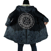 Viking Vegvisir Symbol Cloak with Runes and Intricate Knotwork Norse Protection Tribute - Wonder Print Shop