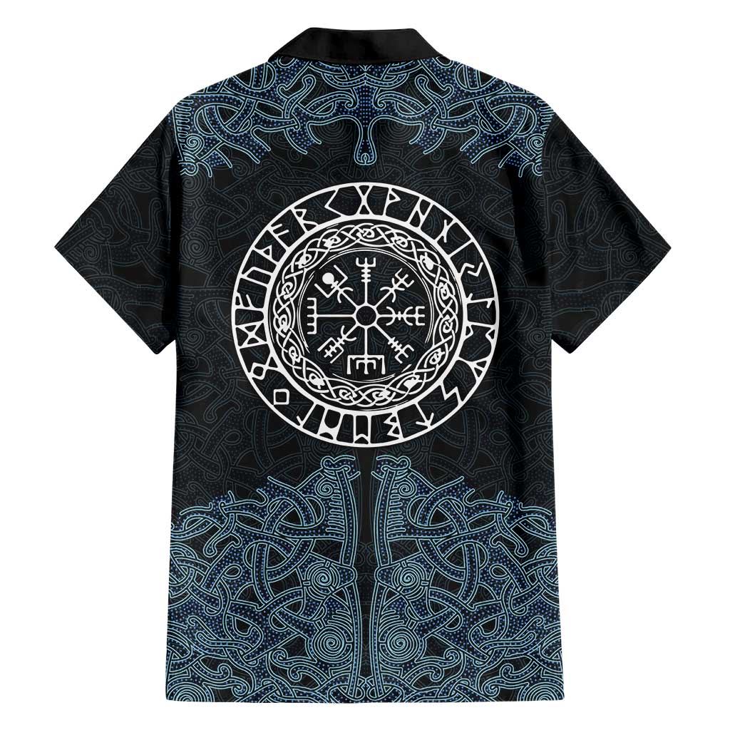 Viking Vegvisir Symbol Family Matching Mermaid Dress and Hawaiian Shirt with Runes and Intricate Knotwork Norse Protection Tribute - Wonder Print Shop
