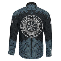 Viking Vegvisir Symbol Family Matching Mermaid Dress and Hawaiian Shirt with Runes and Intricate Knotwork Norse Protection Tribute - Wonder Print Shop