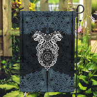 Viking Vegvisir Symbol Garden Flag with Runes and Intricate Knotwork Norse Protection Tribute - Wonder Print Shop