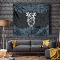 Viking Vegvisir Symbol Tapestry with Runes and Intricate Knotwork Norse Protection Tribute - Wonder Print Shop