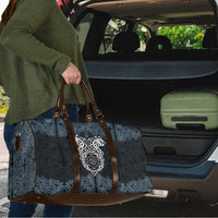Viking Vegvisir Symbol Travel Bag with Runes and Intricate Knotwork Norse Protection Tribute - Wonder Print Shop