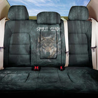 Spirit Guide Wolf Back Car Seat Cover with Forest Background Tribal Paw Print with Nature Symbols Native American - Wonder Print Shop