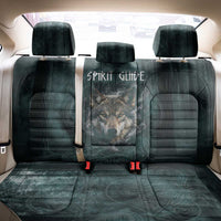 Spirit Guide Wolf Back Car Seat Cover with Forest Background Tribal Paw Print with Nature Symbols Native American - Wonder Print Shop