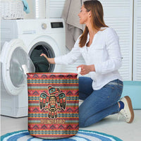 Thunderbird Totem Laundry Basket Native American Geometric Tribal - Pacific Northwest Indigenous Art - Wonder Print Shop