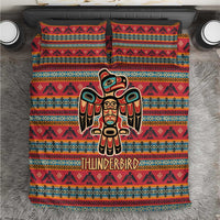 Thunderbird Totem Bedding Set Native American Geometric Tribal - Pacific Northwest Indigenous Art - Wonder Print Shop