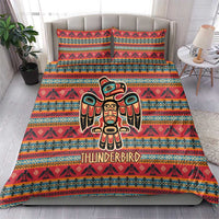 Thunderbird Totem Bedding Set Native American Geometric Tribal - Pacific Northwest Indigenous Art - Wonder Print Shop